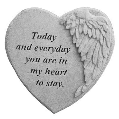 Kay Berry Kay Berry 08903 Winged Heart Memorial Stone - Today And Everyday 8903